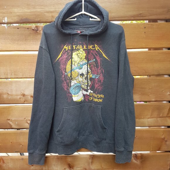 Vintage Hoodie METALLICA Harvestor of Sorrows Infinity Designer Black Size XXL - Picture 2 of 16